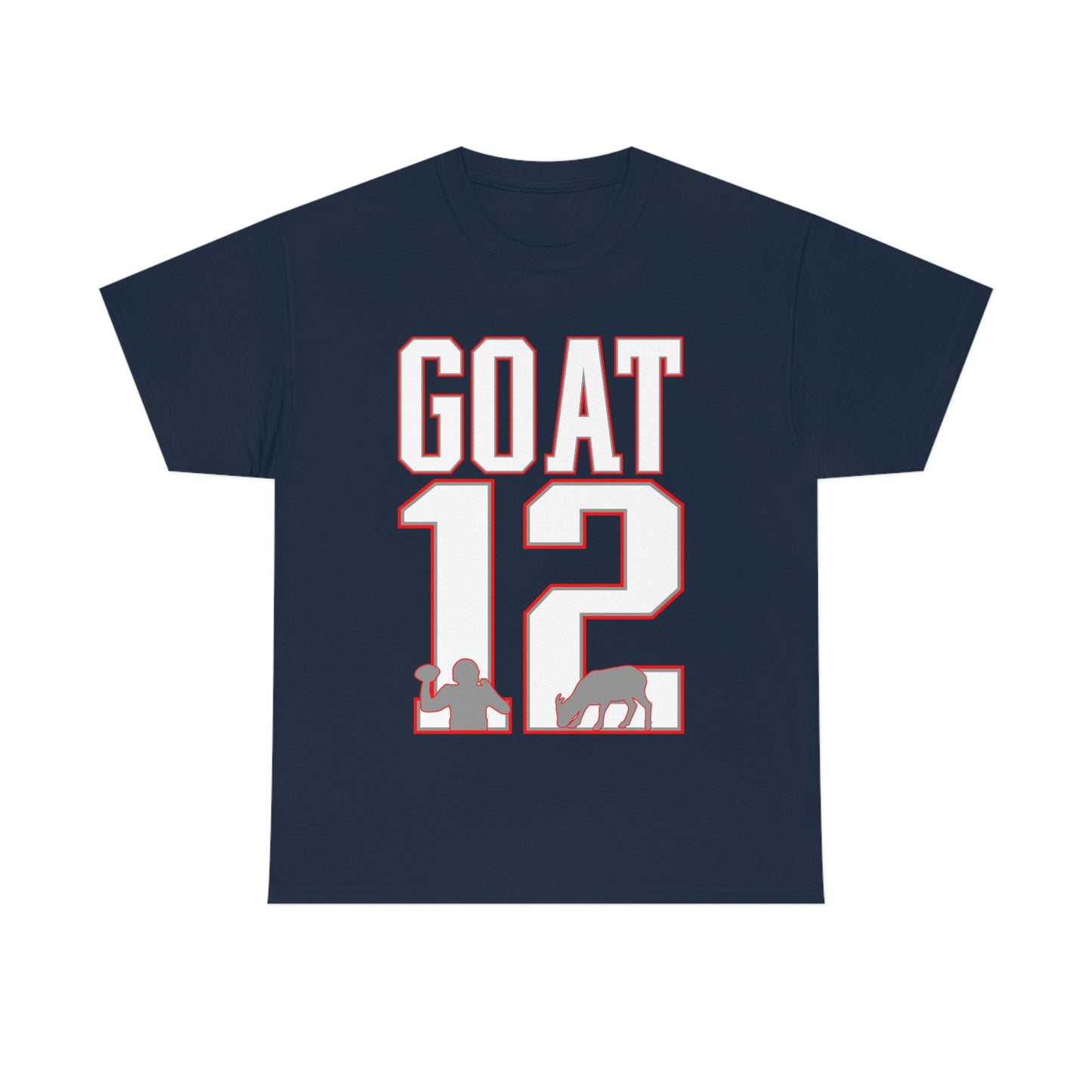 Tom Brady "The GOAT, #12" T-Shirt