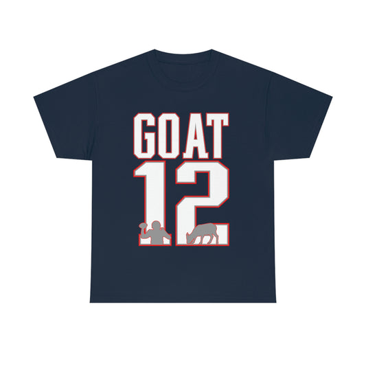 Tom Brady "The GOAT, #12" T-Shirt