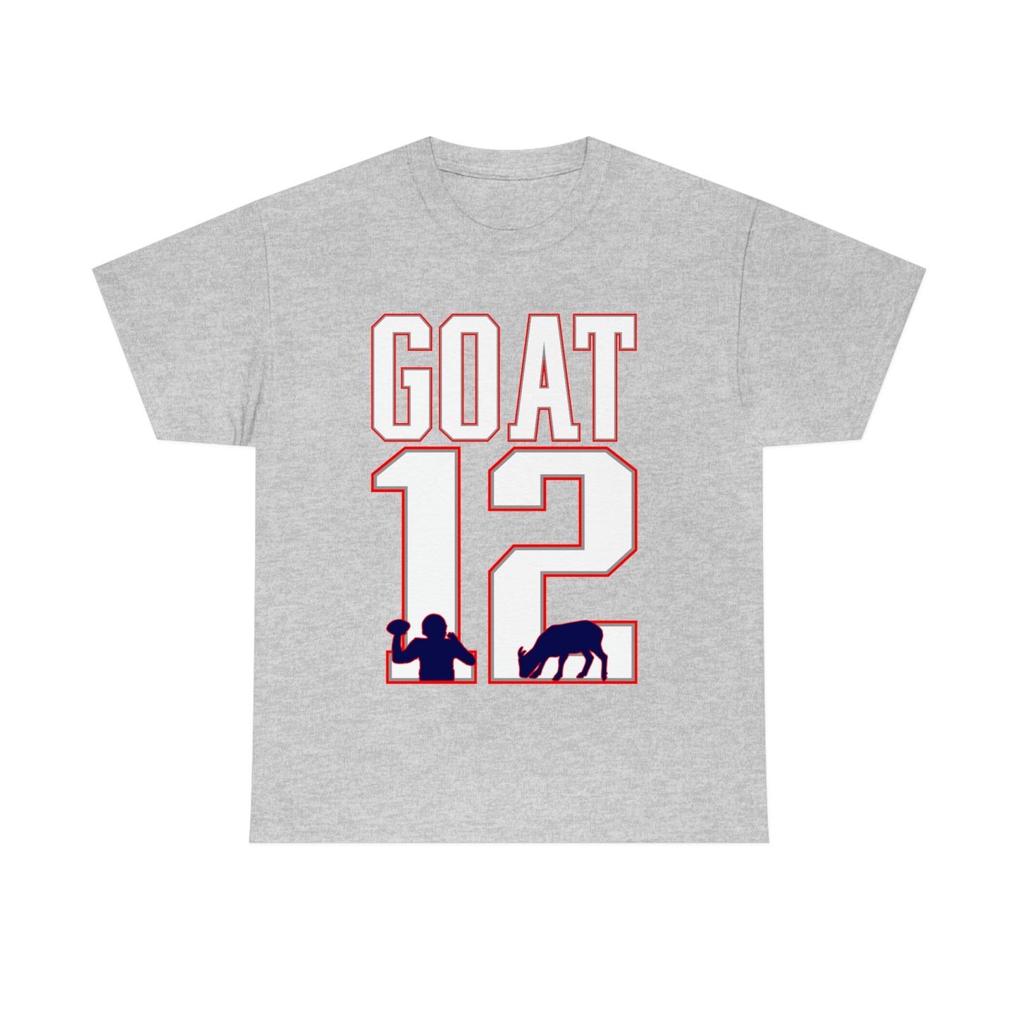 Tom Brady "The GOAT, #12" T-Shirt